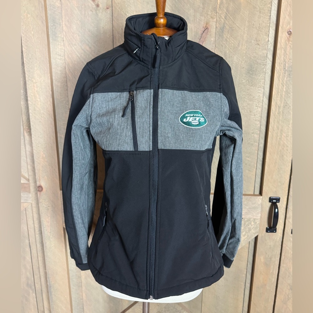 New York Jets Zephyr Soft shell full zip jacket by Dunbrooke Size Small New - Picture 4 of 16